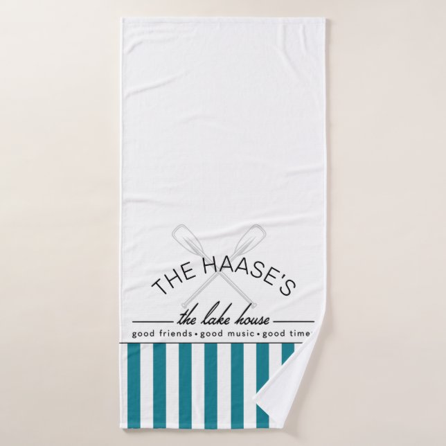 Lakehouse Lake Life Vacation House Towel (Bath Towel)