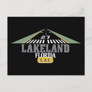 Lakeland FL - Airport Runway Postcard