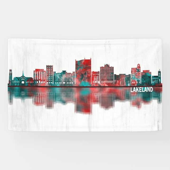 Lakeland Florida Skyline Banner (Horizontal)