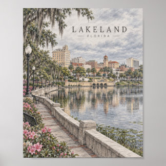 Lakeland Florida Waterfront Poster #094