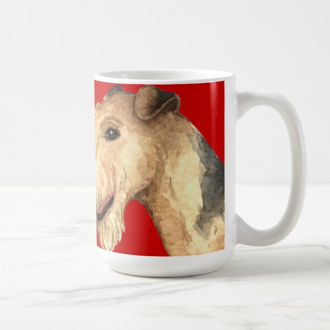 Lakeland Terrier Colour Block Coffee Mug (Right)