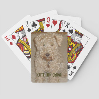 Lakeland terrier cute old grump bicycle cards