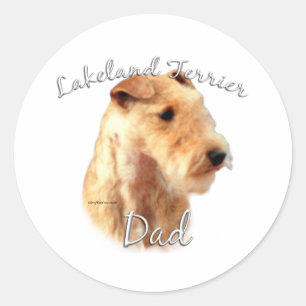 Lakeland Terrier Dad 2 Classic Round Sticker