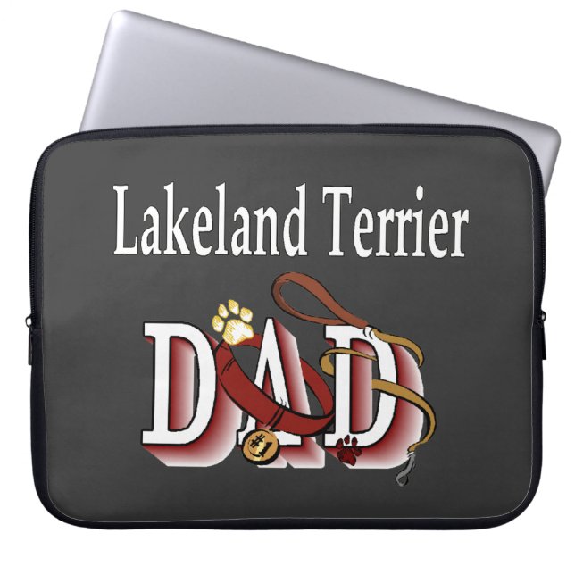 Lakeland Terrier Dad Laptop Sleeve (Front)