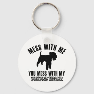 Lakeland Terrier designs Key Ring