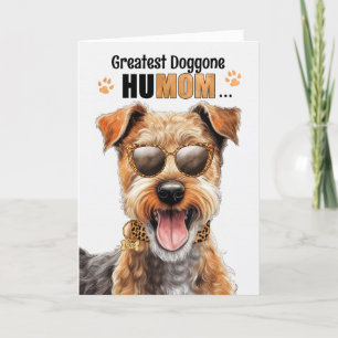 Lakeland Terrier Dog Best HuMOM Ever Mother's Day Holiday Card