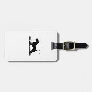 Lakeland Terrier Dog � Halloween Moon Silhouette C Luggage Tag