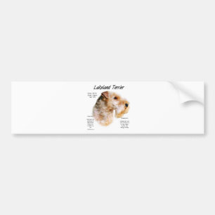 Lakeland Terrier History Design Bumper Sticker