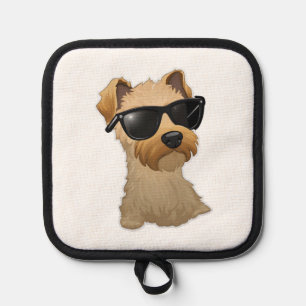 Lakeland Terrier in Cool Sunglasses Classic T-Shir Pot Holder