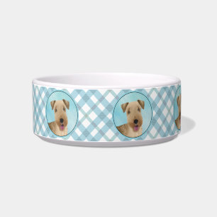 Lakeland Terrier Painting - Cute Original Dog Art Bowl