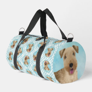 Lakeland Terrier Painting Cute Original Dog Art Duffle Bag