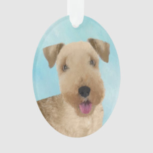 Lakeland Terrier Painting - Cute Original Dog Art Ornament