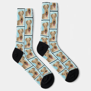 Lakeland Terrier Painting Cute Original Dog Art Socks