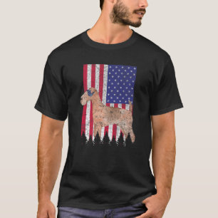 Lakeland Terrier Patriotic Dog USA Pride American  T-Shirt