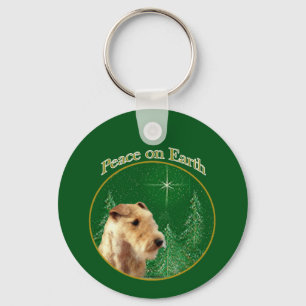 Lakeland Terrier Peace Key Ring