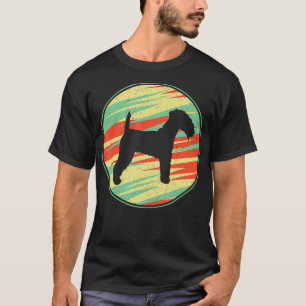 Lakeland Terrier Retro Vintage Silhouette Cute Dog T-Shirt