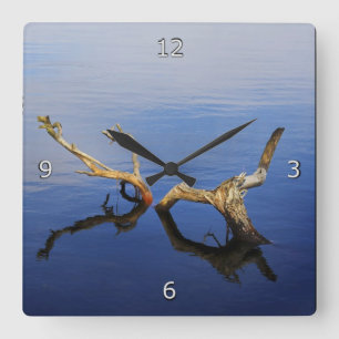 Lakes Edge Tranquillity Square Wall Clock