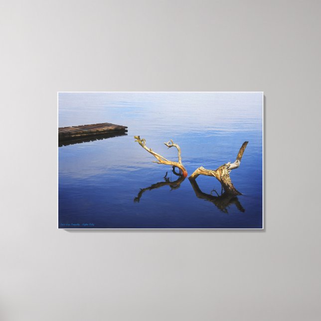 Lake's Edge Tranquillity - wrapped canvas (Front)
