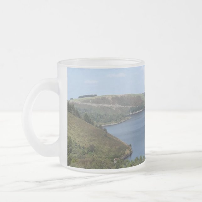 LAKES FROSTED GLASS COFFEE MUG (Left)