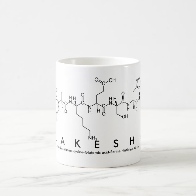 Lakesha peptide name mug (Center)