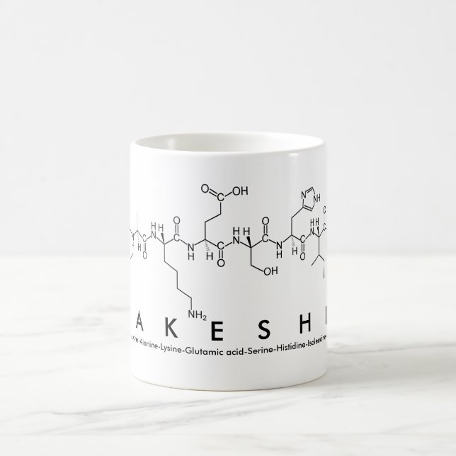 Lakeshia peptide name mug (Center)