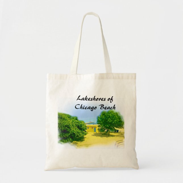 Lakeshores of Chicago Beach Tote Bag (Front)