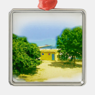 Lakeshores of the Chicago Beach Metal Tree Decoration