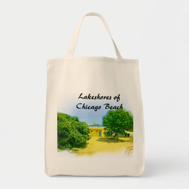 Lakeshores of the Chicago Beach Tote Bag (Front)
