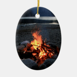 Lakeside Bonfire Ceramic Tree Decoration