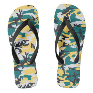 Lakeside Camo Pattern Flip Flops