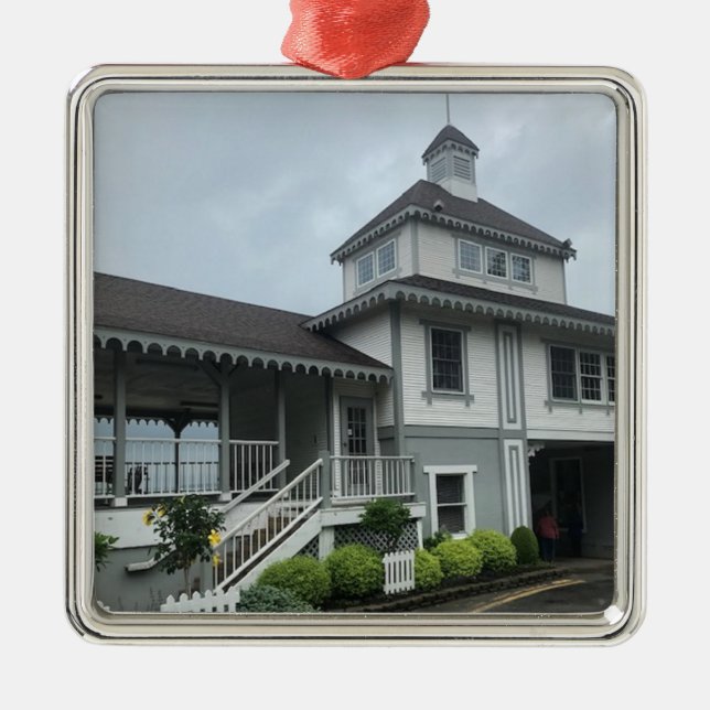 Lakeside Chautauqua Pool House Metal Tree Decoration (Front)