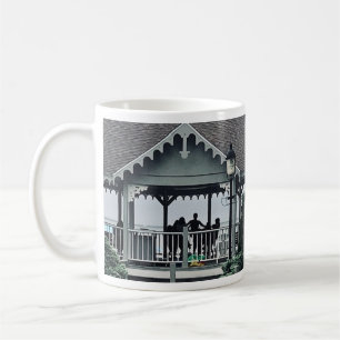 Lakeside Chautauqua Yoga Silhouette Print Coffee Mug