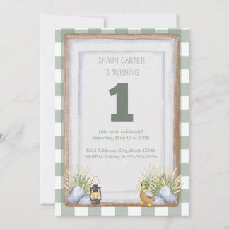 Lakeside First Birthday Invitation