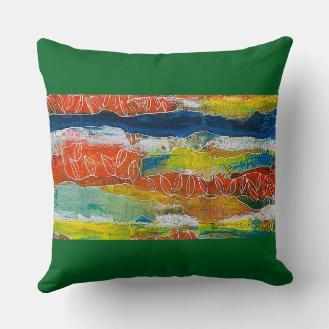 Lakeside Kelly Green Cushion (Back)