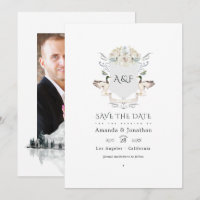 Lakeside Monogram Crest Wedding Photo