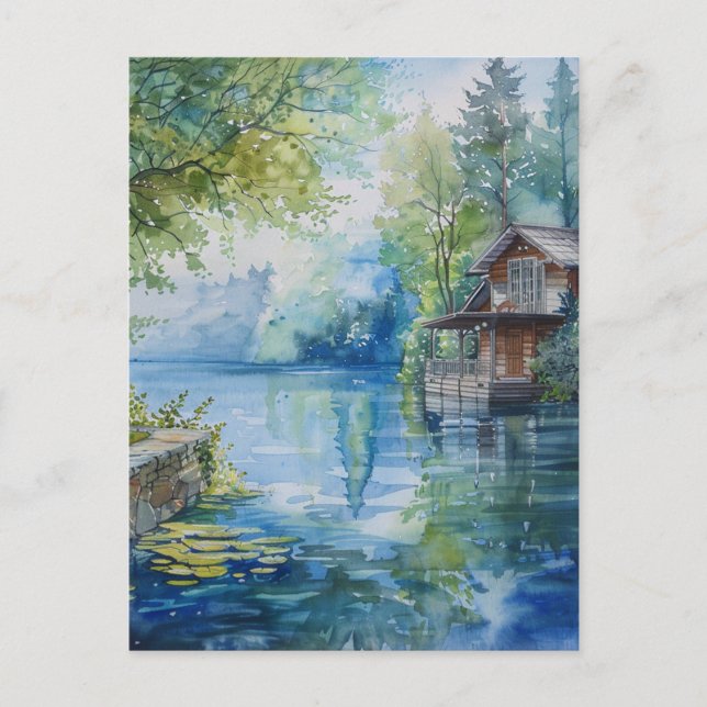 Lakeside Retreat Postcard (Front)