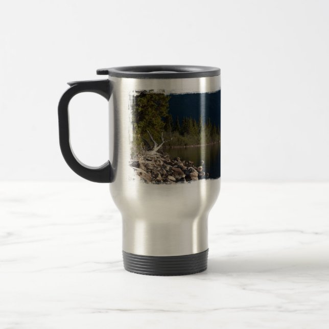 Lakeside Splendour; No Text Travel Mug (Left)