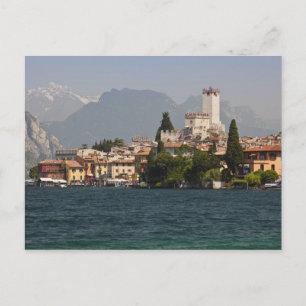 Lakeside town, Malcesine, Verona Province, Italy Postcard
