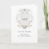 Lakeside Wedding Monogram Crest Photo