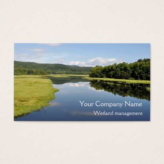 Lakeside wetlands business card