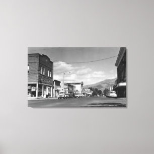 Lakeview, Oregon Main Street View Photograph #2 Canvas Print