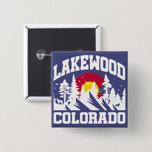Lakewood,Colorado 15 Cm Square Badge