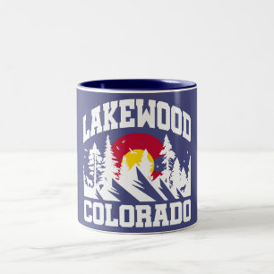 Lakewood,Colorado Two-Tone Coffee Mug