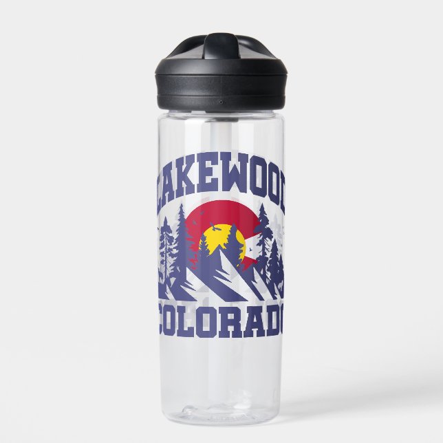 Lakewood,Colorado Water Bottle (Front)