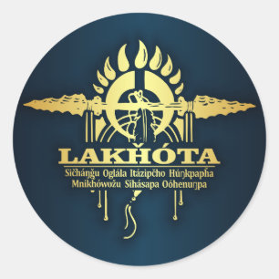 Lakhota Classic Round Sticker