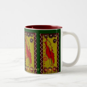 Lakhotah symbolic primitive feather art drink mug