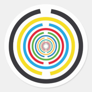 Lakhovsky vitality disc, MWO Tesla antenna, scalar Classic Round Sticker