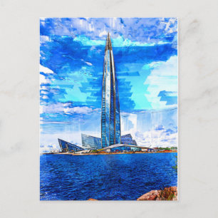 Lakhta Centre, Lahta, Saint Petersburg / Russia. Postcard