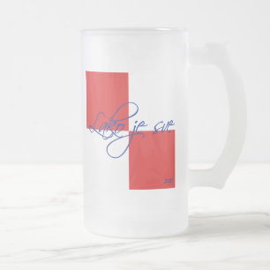 Lako je sve frosted glass beer mug