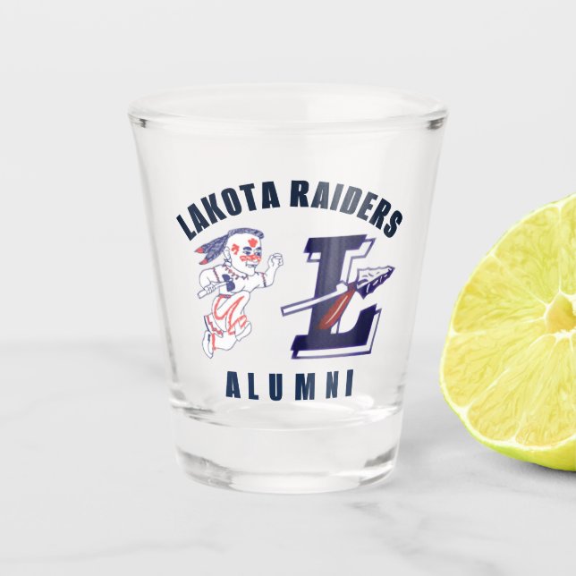 Lakota Alumni Shot Glass (Front)